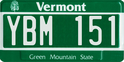 VT license plate YBM151