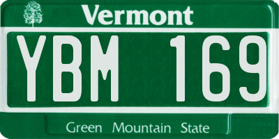 VT license plate YBM169