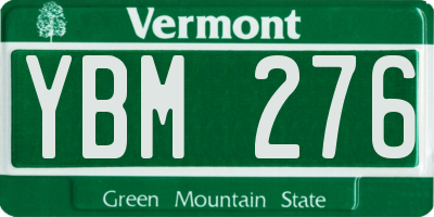 VT license plate YBM276
