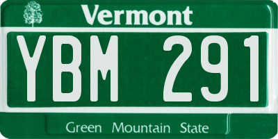 VT license plate YBM291