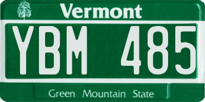 VT license plate YBM485