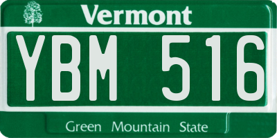 VT license plate YBM516