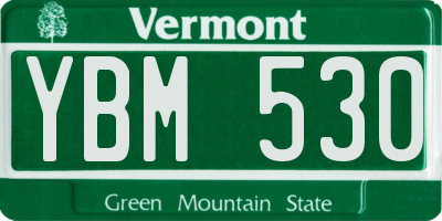 VT license plate YBM530