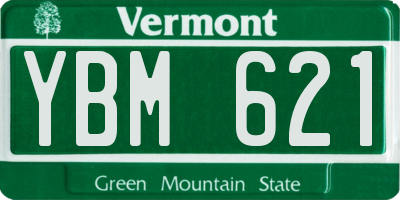 VT license plate YBM621