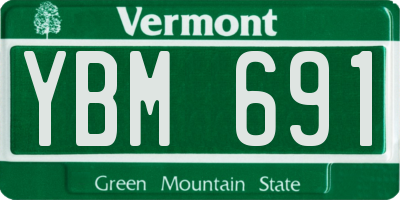 VT license plate YBM691