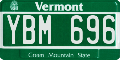 VT license plate YBM696