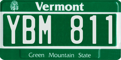 VT license plate YBM811