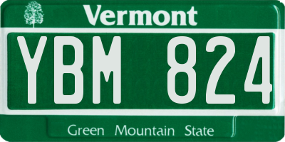 VT license plate YBM824