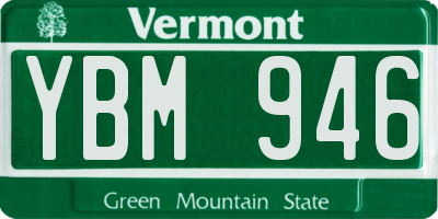 VT license plate YBM946