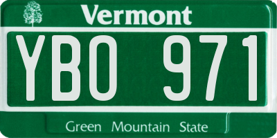 VT license plate YBO971