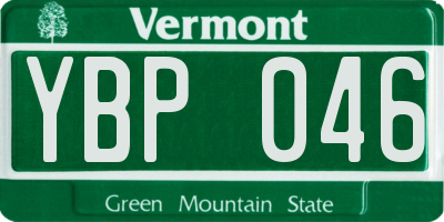 VT license plate YBP046