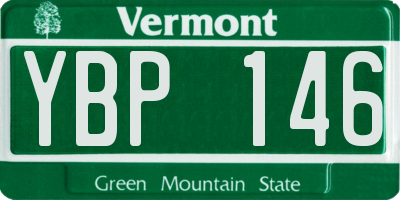 VT license plate YBP146