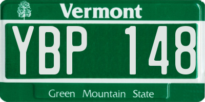 VT license plate YBP148