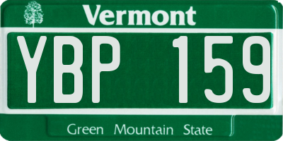 VT license plate YBP159