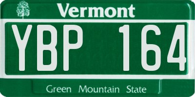 VT license plate YBP164