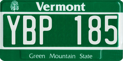 VT license plate YBP185