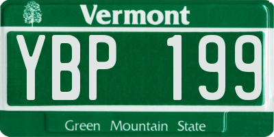 VT license plate YBP199