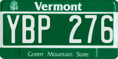 VT license plate YBP276