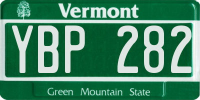 VT license plate YBP282