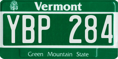 VT license plate YBP284