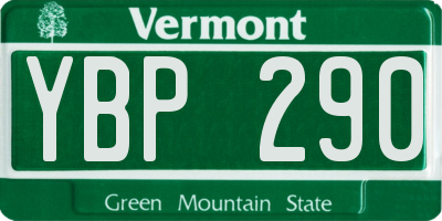 VT license plate YBP290