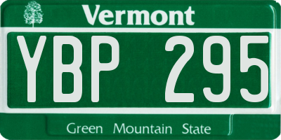 VT license plate YBP295