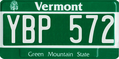 VT license plate YBP572