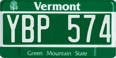 VT license plate YBP574