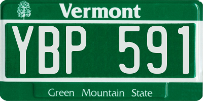 VT license plate YBP591