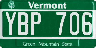 VT license plate YBP706