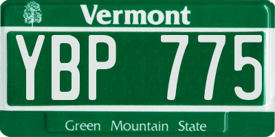 VT license plate YBP775