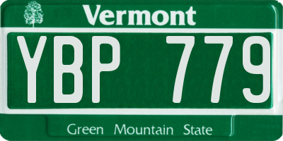 VT license plate YBP779