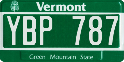 VT license plate YBP787