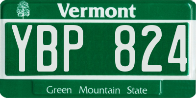 VT license plate YBP824