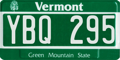 VT license plate YBQ295