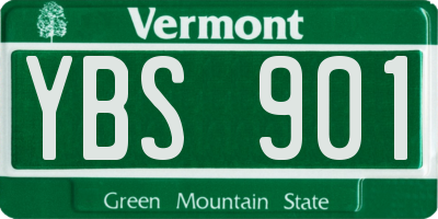 VT license plate YBS901