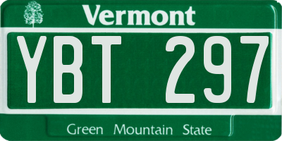 VT license plate YBT297