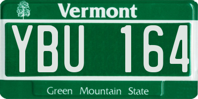 VT license plate YBU164