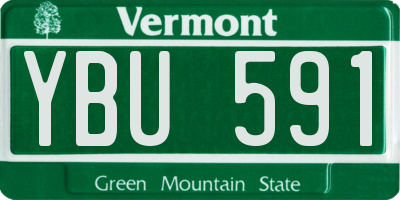 VT license plate YBU591