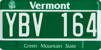 VT license plate YBV164