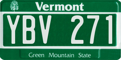 VT license plate YBV271