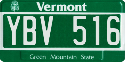 VT license plate YBV516