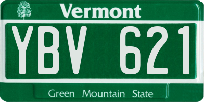 VT license plate YBV621