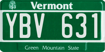 VT license plate YBV631