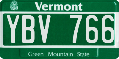 VT license plate YBV766