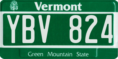 VT license plate YBV824