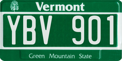 VT license plate YBV901
