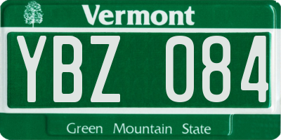 VT license plate YBZ084