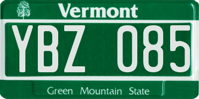 VT license plate YBZ085