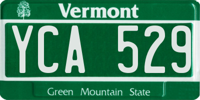 VT license plate YCA529